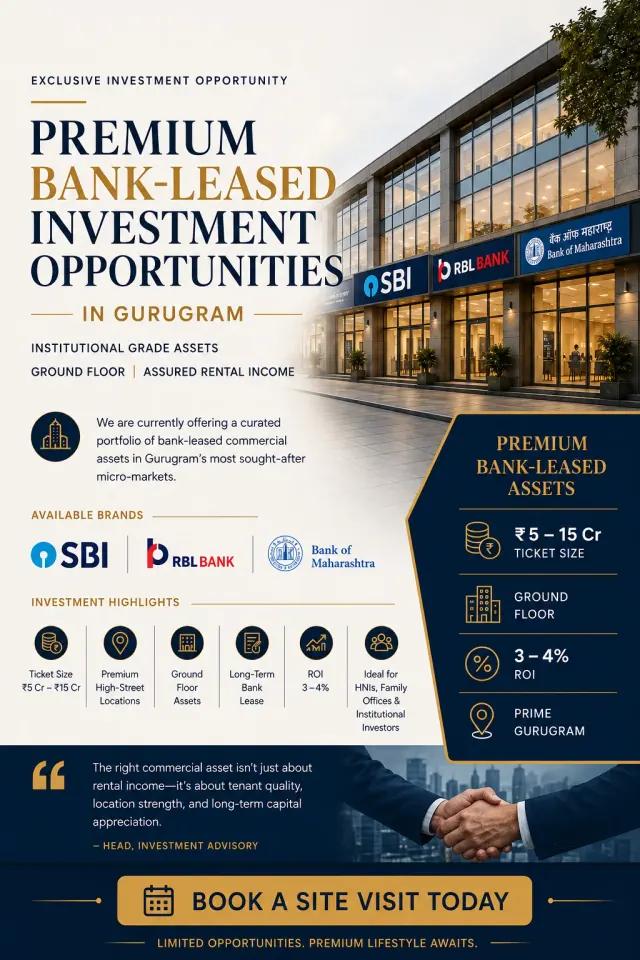 Pre-Leased Bank Branch For Sale — Assured Rental Returns
