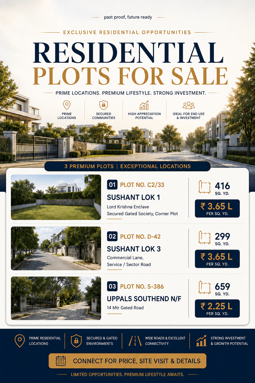 Residential Plots For Sale — Prime Locations